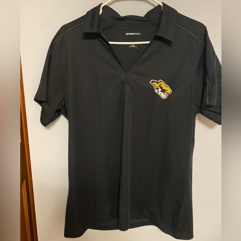Sport-Tek Black Polo with a Tiger Logo